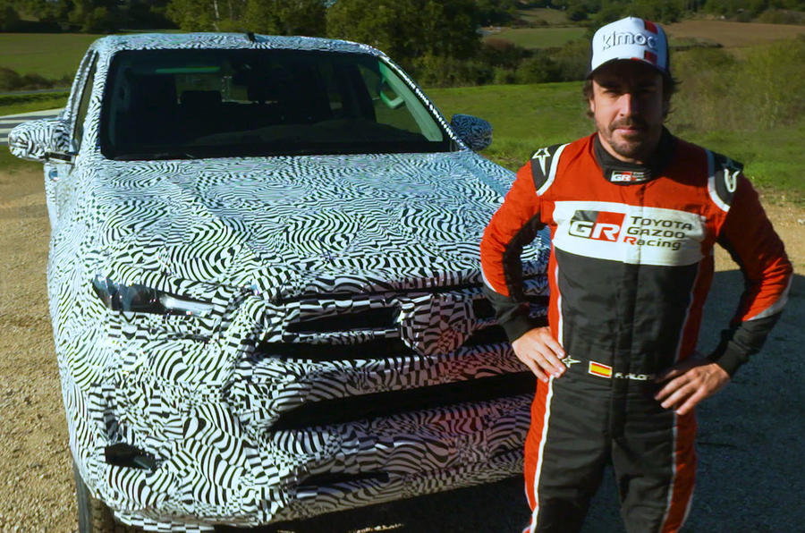 2020 Toyota Hilux prototype with Fernando Alonso