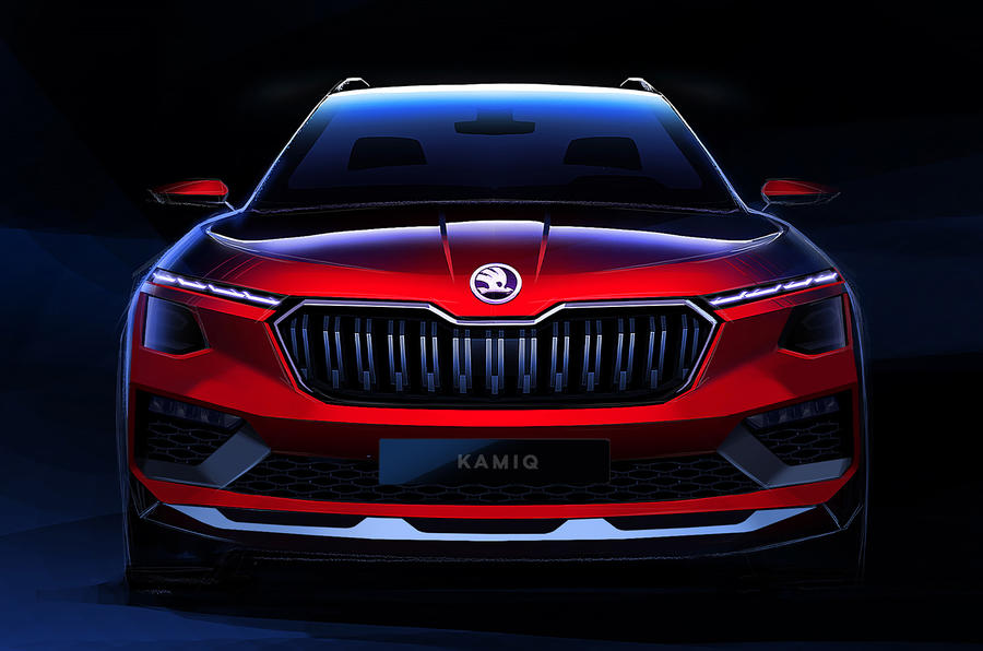 New Skoda Kamiq front end preview