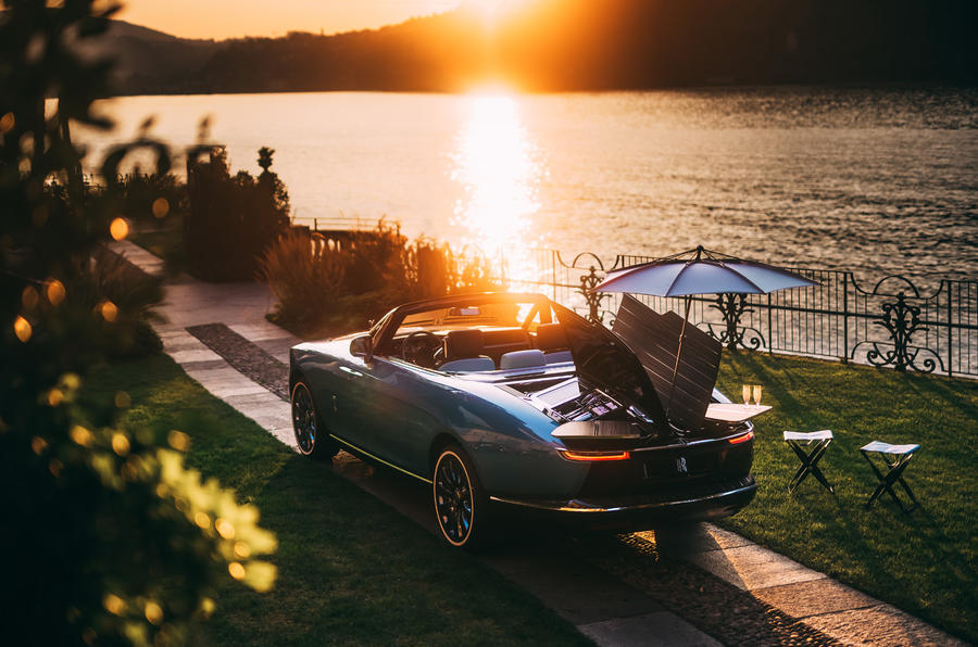 Rolls Royce Boat Tail sunset