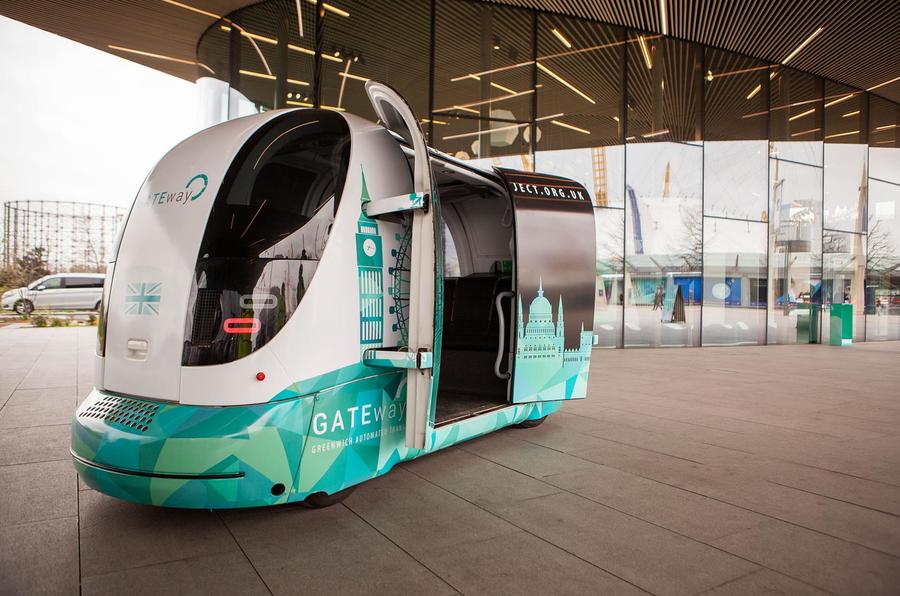 Autonomous shuttle bus Greenwich