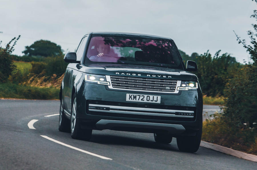 Range Rover front cornering