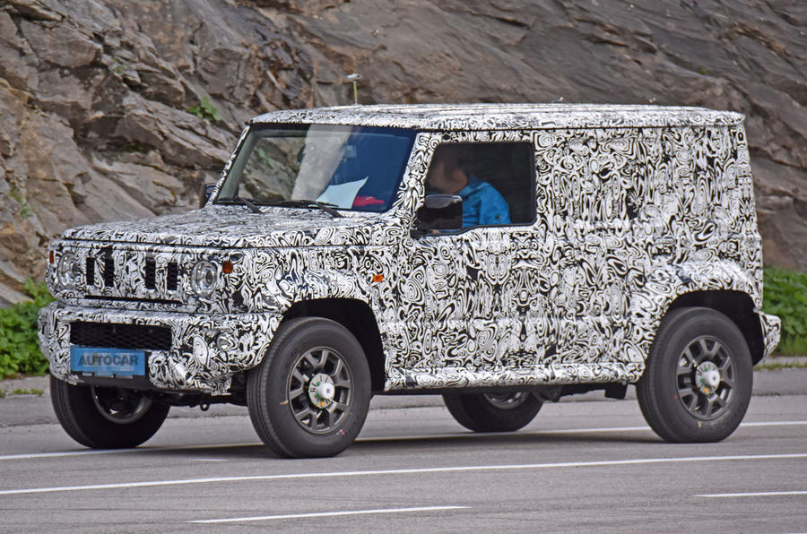 Suzuki Jimny spies 2022 three quarter front