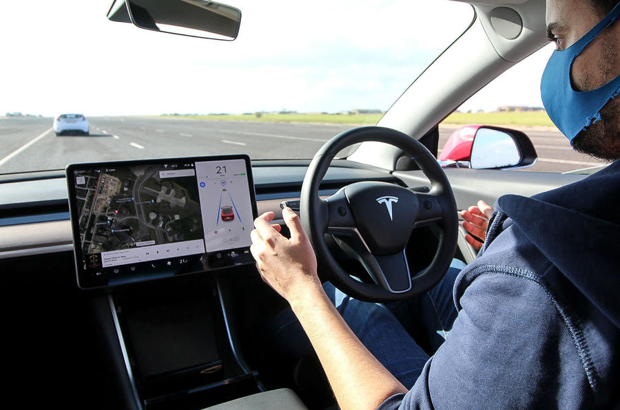 Thatcham ADAS testing Tesla braking