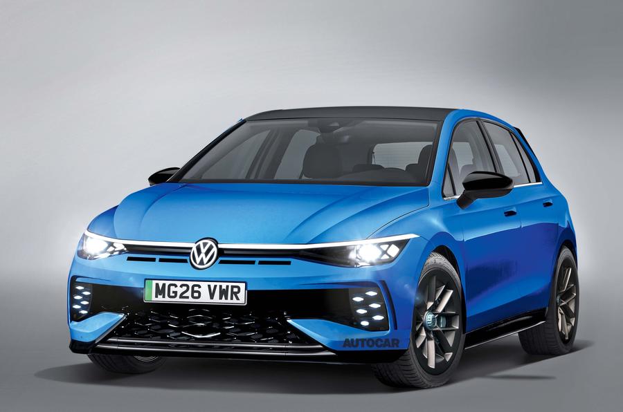 Volkswagen Golf R 9 render front three quarter (1)