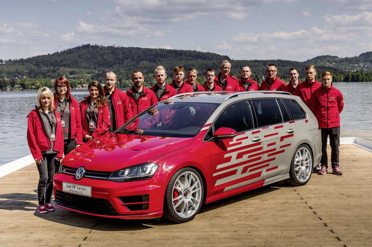 Worthersee 2016 volkswagen apprentices present golf r estate performance 35