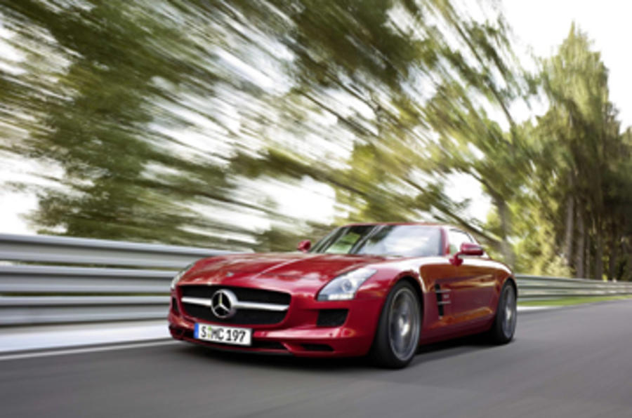 Video: Merc SLS driven at Goodwood