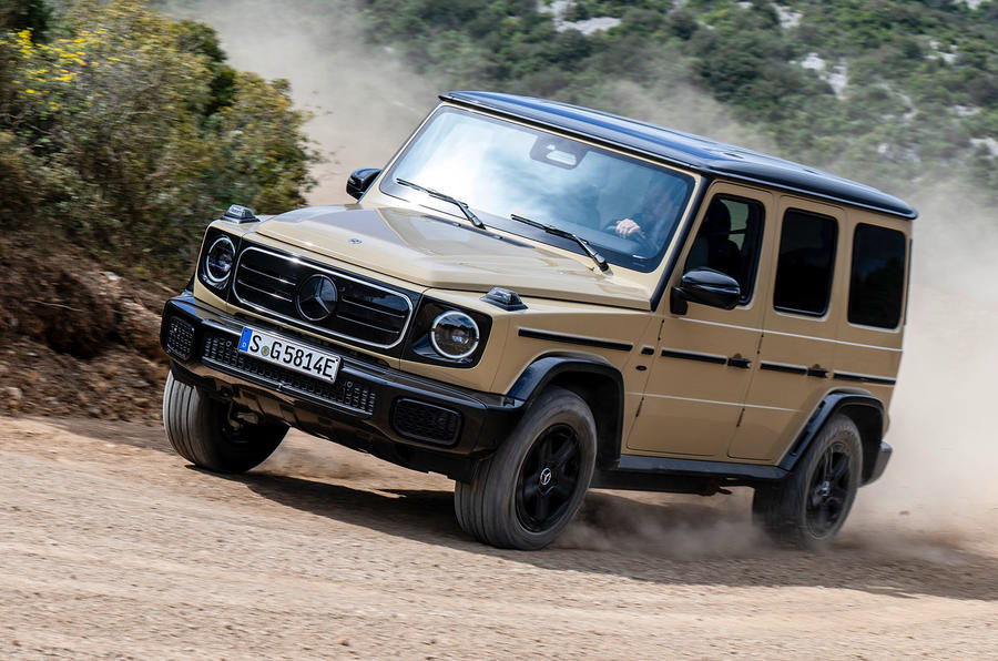 mercedes g580 review 2024 01 front cornering