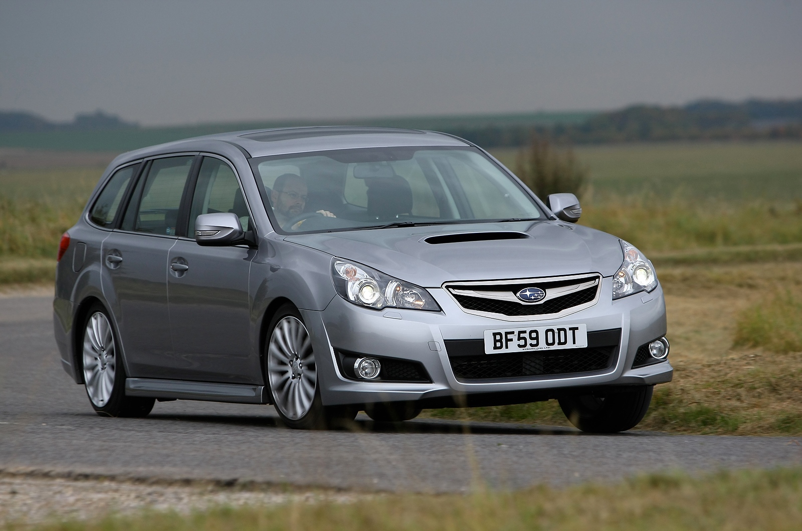 Subaru Legacy cornering