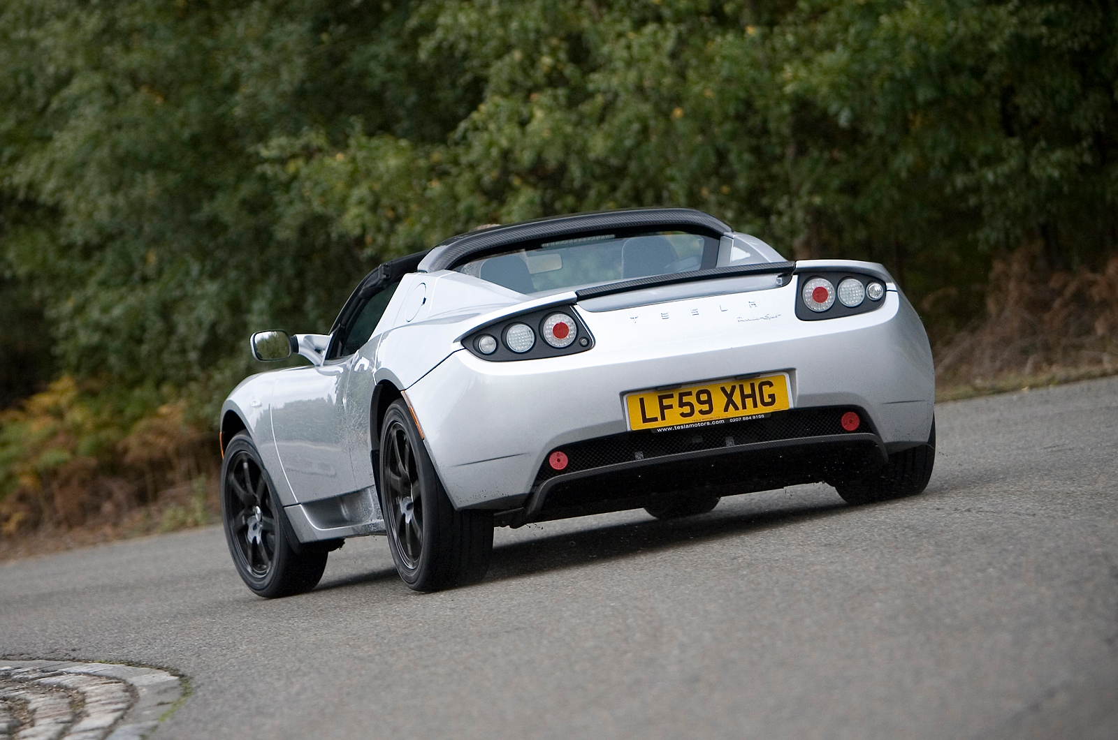 Tesla Roadster rear cornering