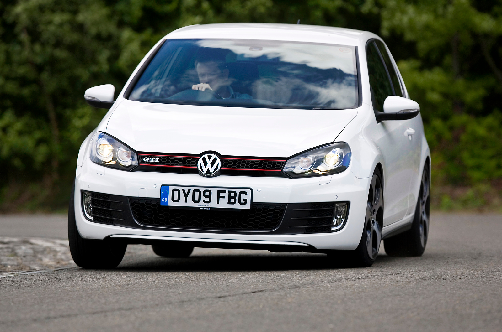 Volkswagen Golf GTI hard cornering