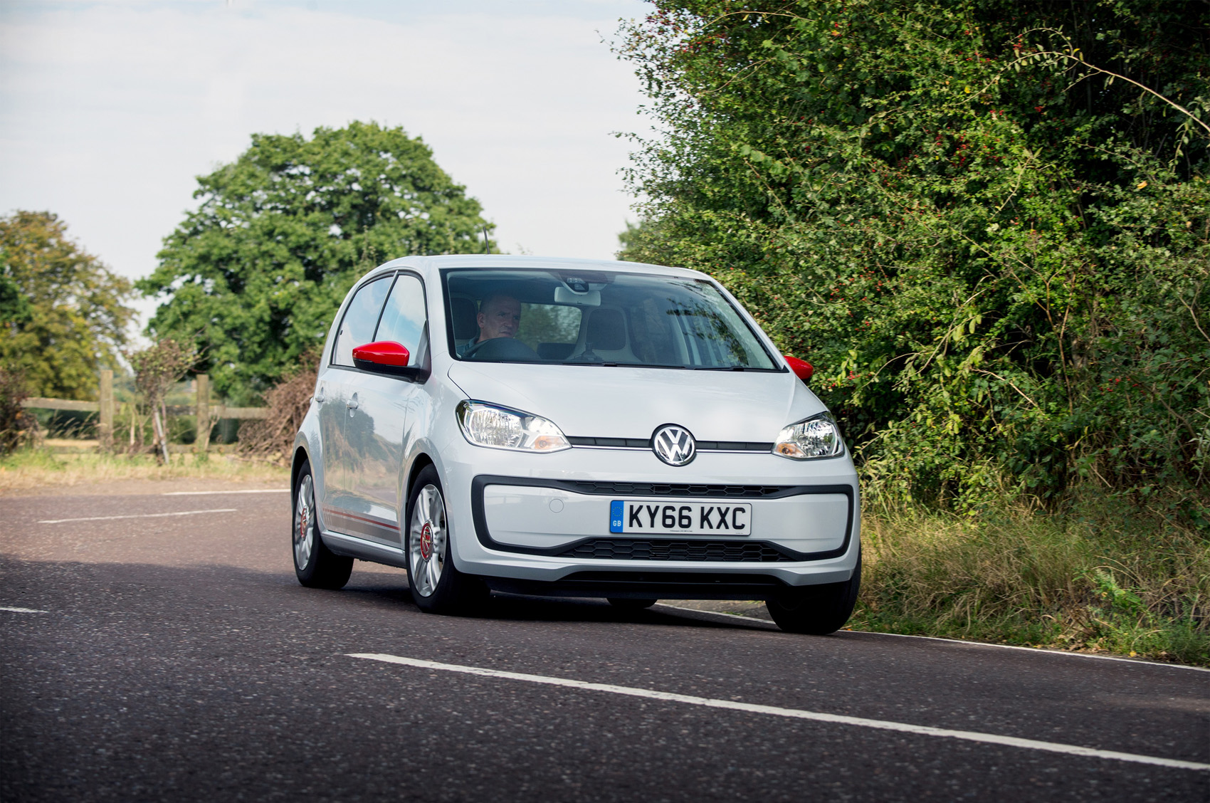 Volkswagen Up cornering